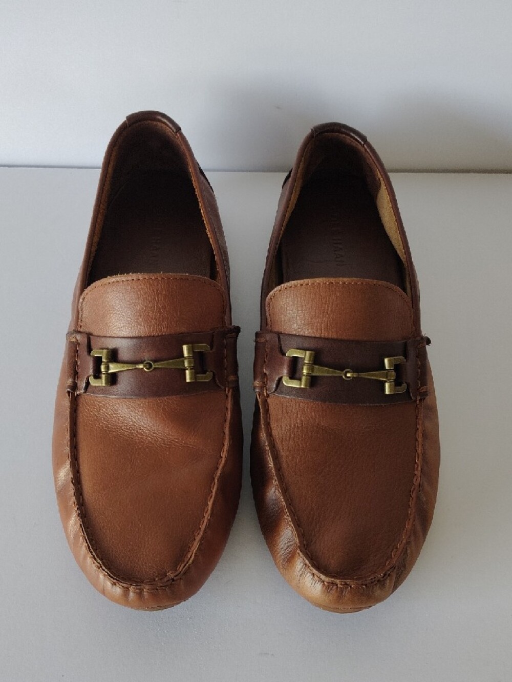 Cole Haan Men's Brown Leather Bit Loafers - Picture 3 of 9